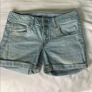 American Eagle super-stretch jean shorts